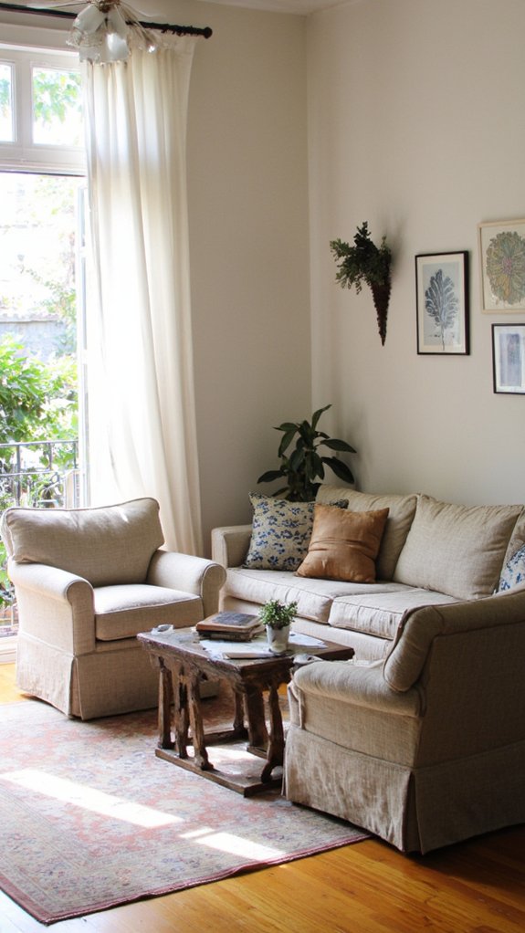 matching chairs create symmetry