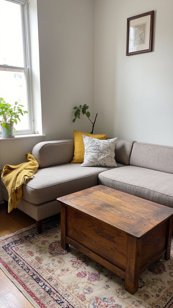 maximize space with corner sofas