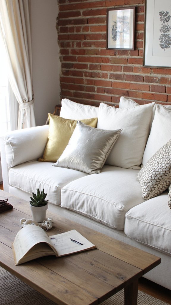 metallic accents elevate decor