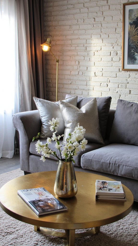metallic accents elevate elegance