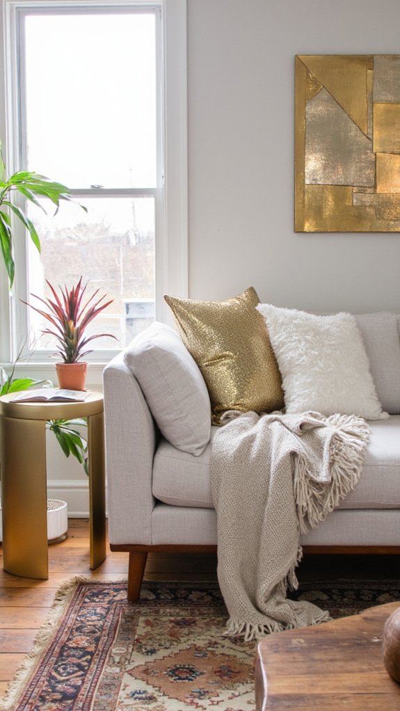 metallic accents elevate style