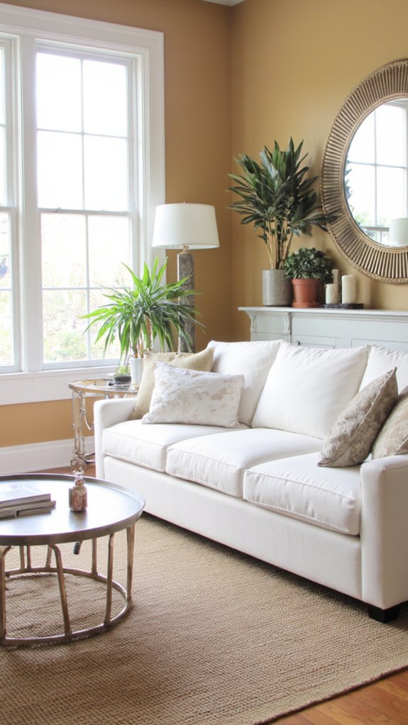 metallic accents enhance elegance