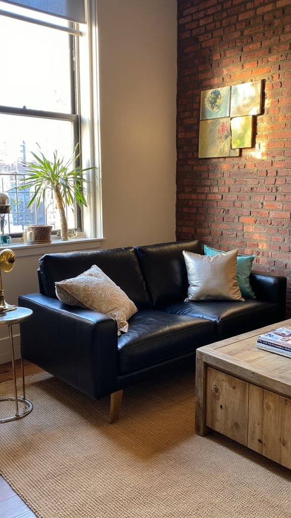 metallic accents enhance sophistication