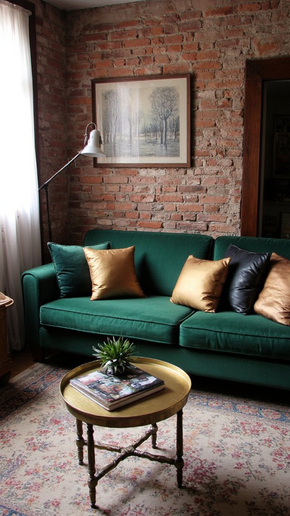 metallic elegance with velvet