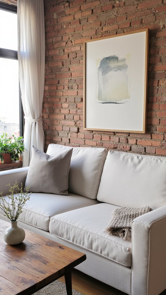 minimalist art showcase approach