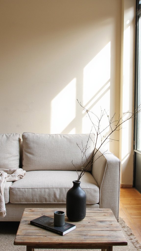 minimalist decor enhances serenity