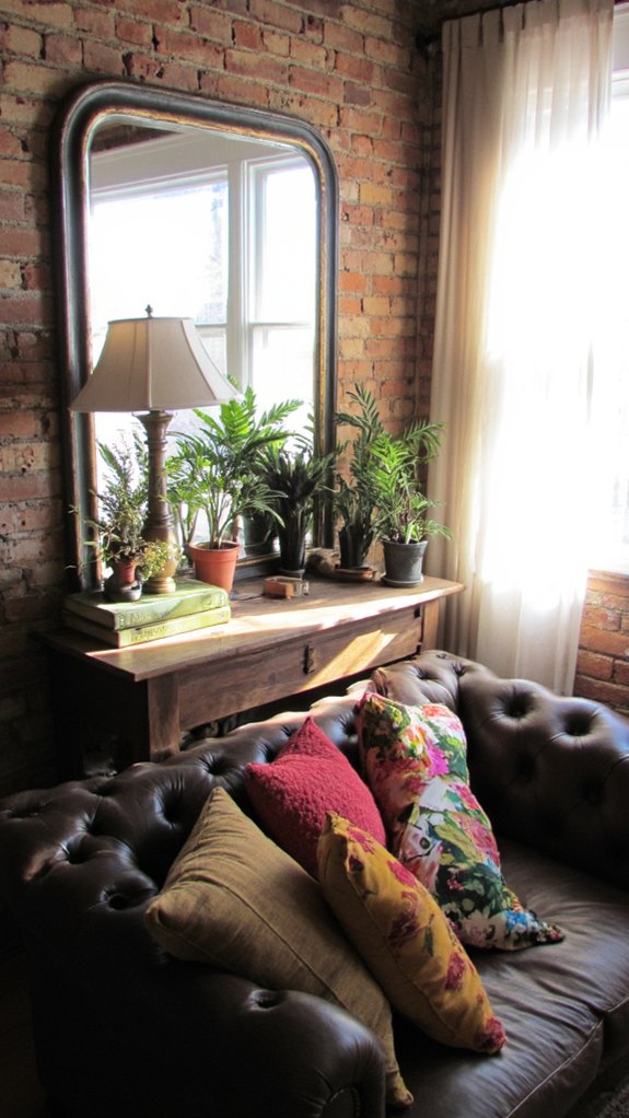 mirrors enhance light and space