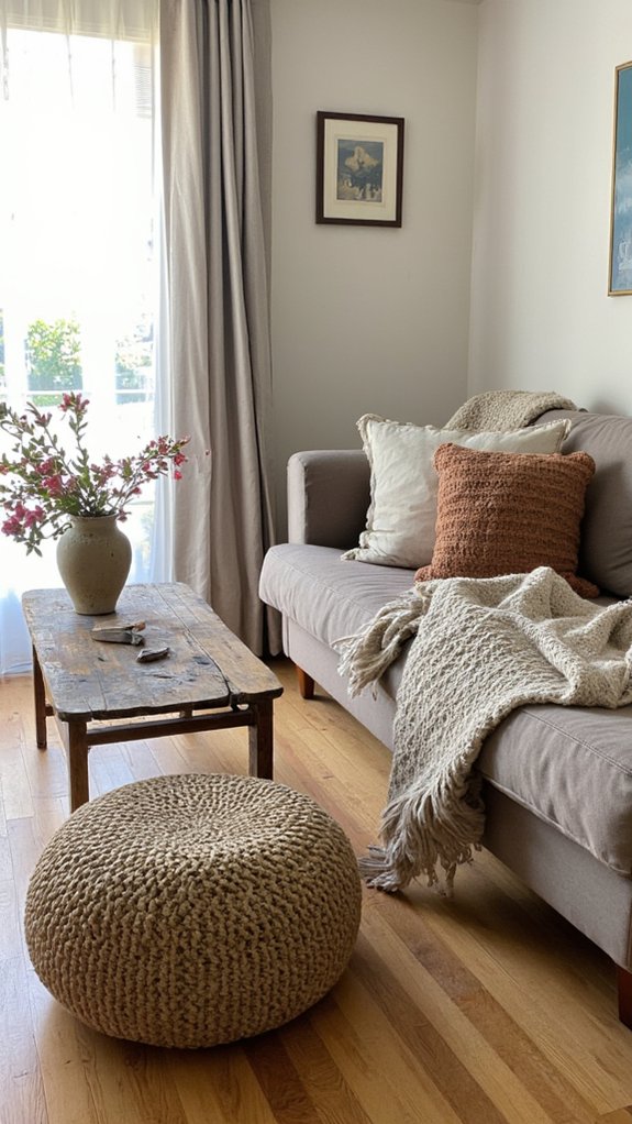 mixing textures for depth