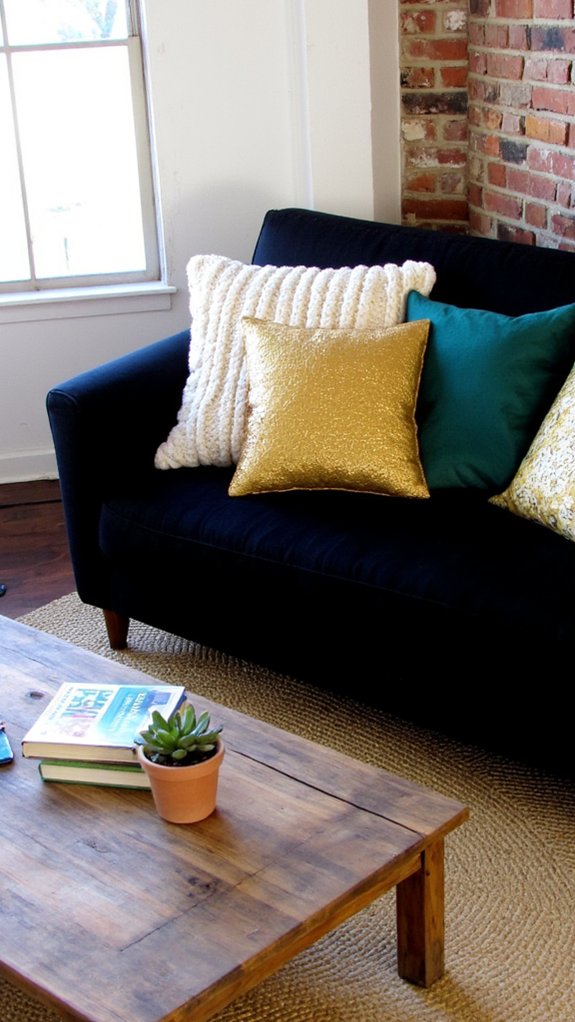 mixing textures for depth