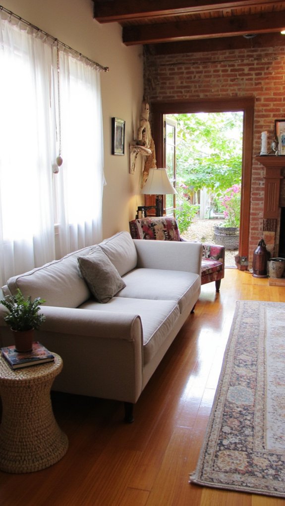 modern airy living room