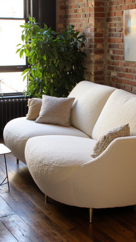 modern boucle sofa elegance