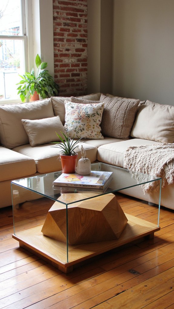 modern geometric coffee table