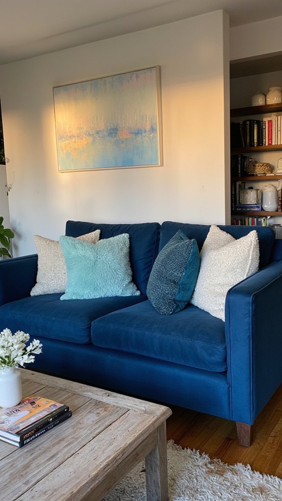 monochromatic blue velvet elegance