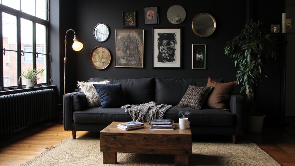 moody modern living room ideas