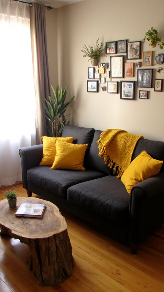 mustard yellow accent color