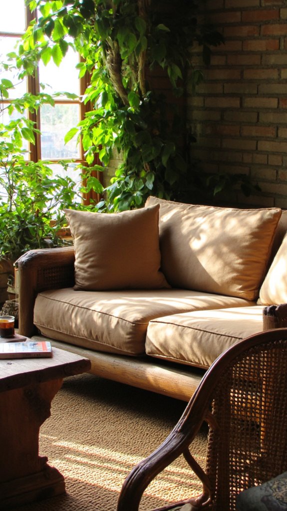 natural materials cozy atmosphere