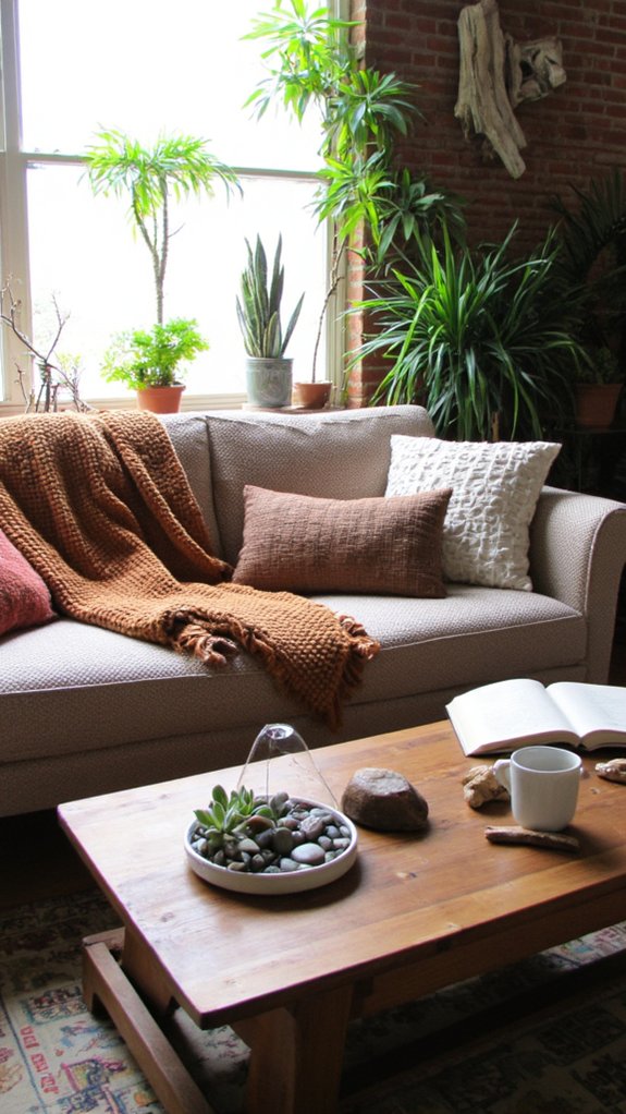 natural textures and greenery