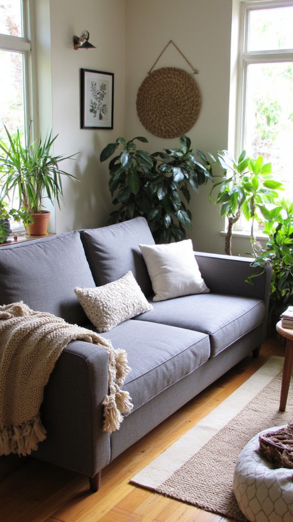 nature inspired living room decor