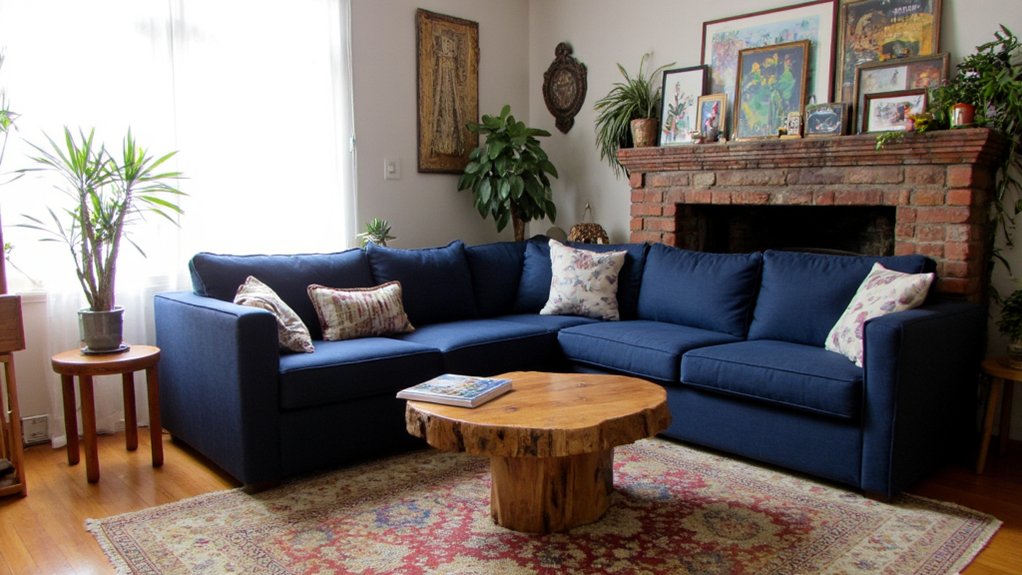 navy blue sofa inspiration
