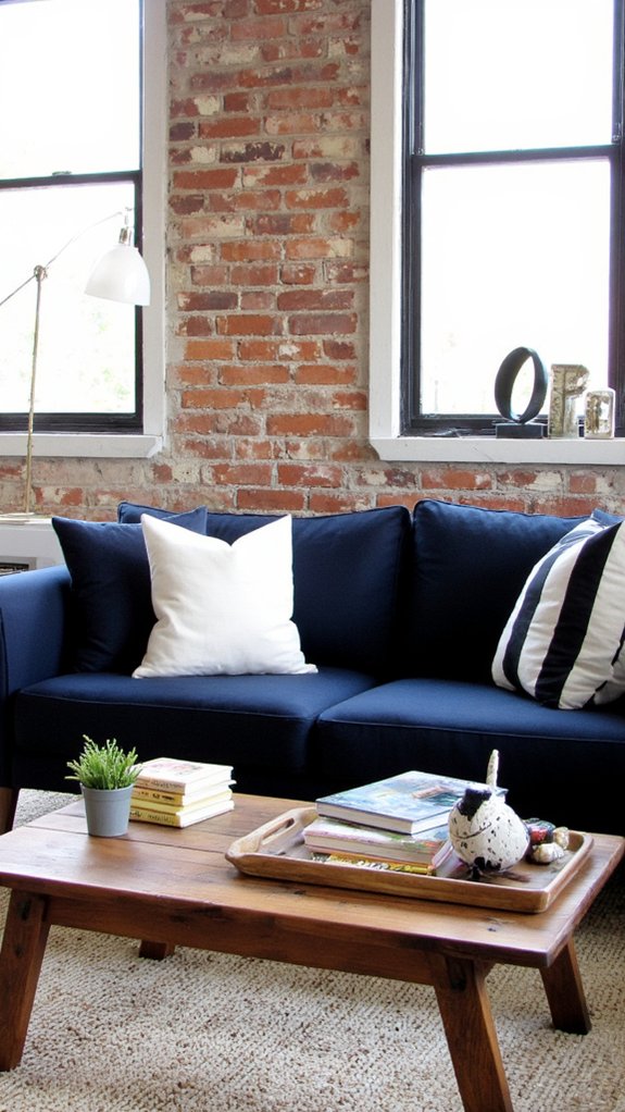 navy white black elegance