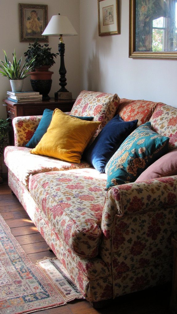 nostalgic floral pillow designs