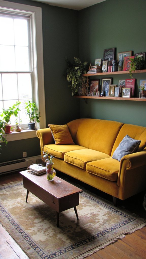 nostalgic stylish curved sofa