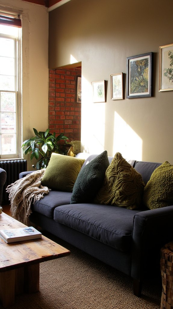 olive green adds vibrancy