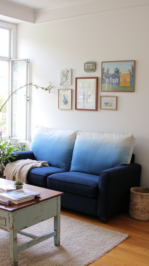 ombre gradient sofa style