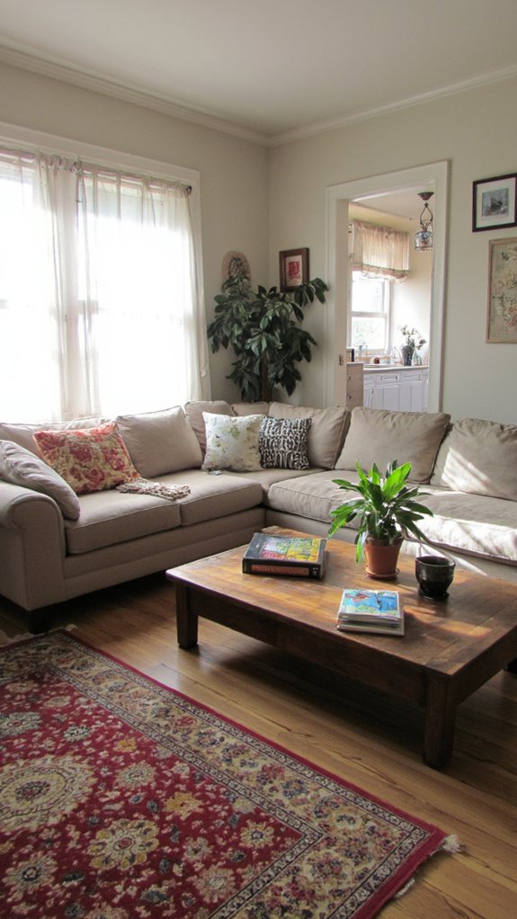 open and airy living