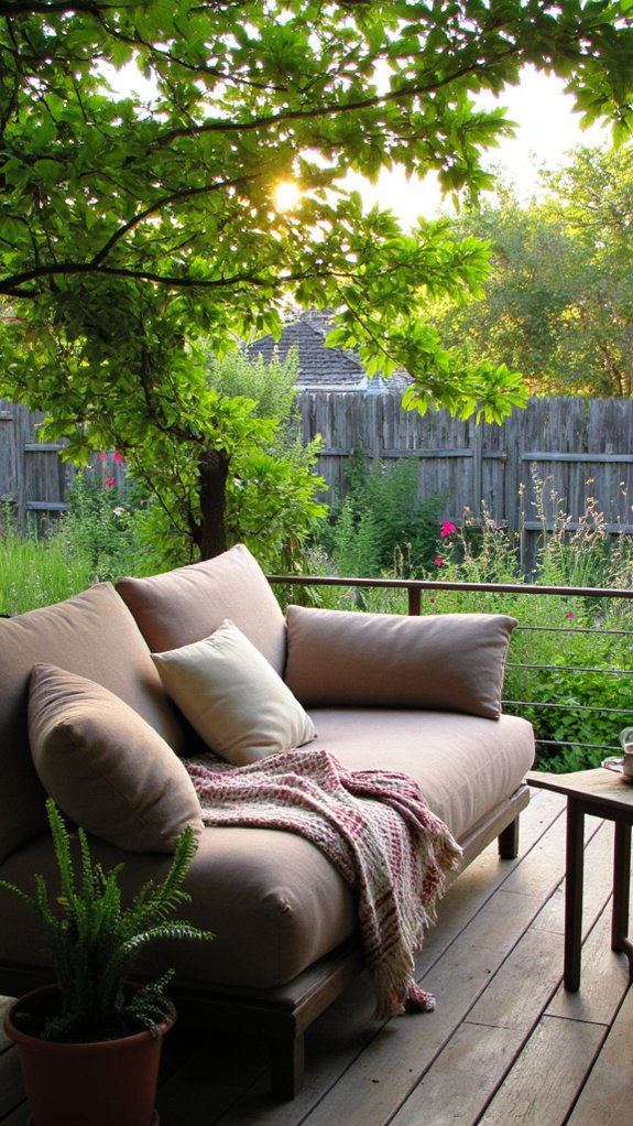outdoor inspired cozy sofas