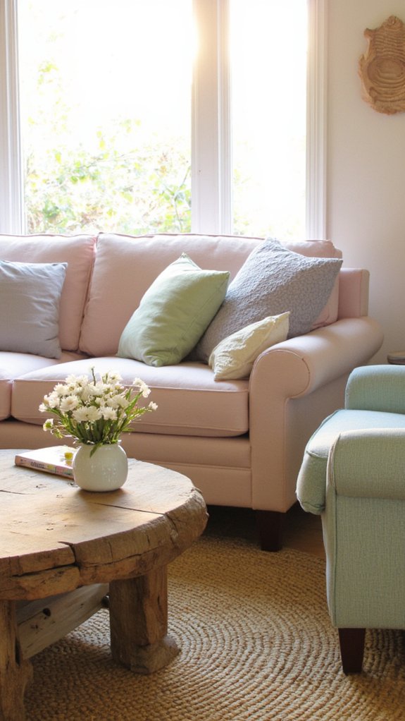 pastel colors and tranquility