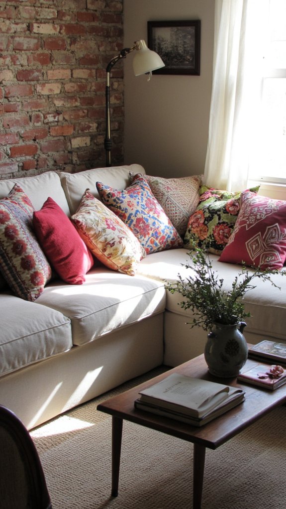 patterned cushions enhance aesthetics