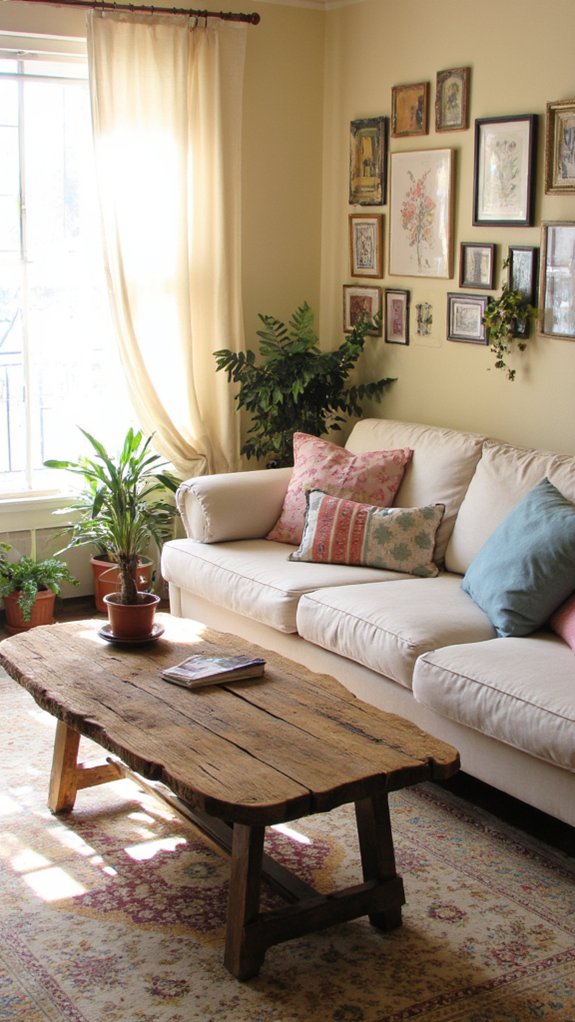 patterned pillows for balance