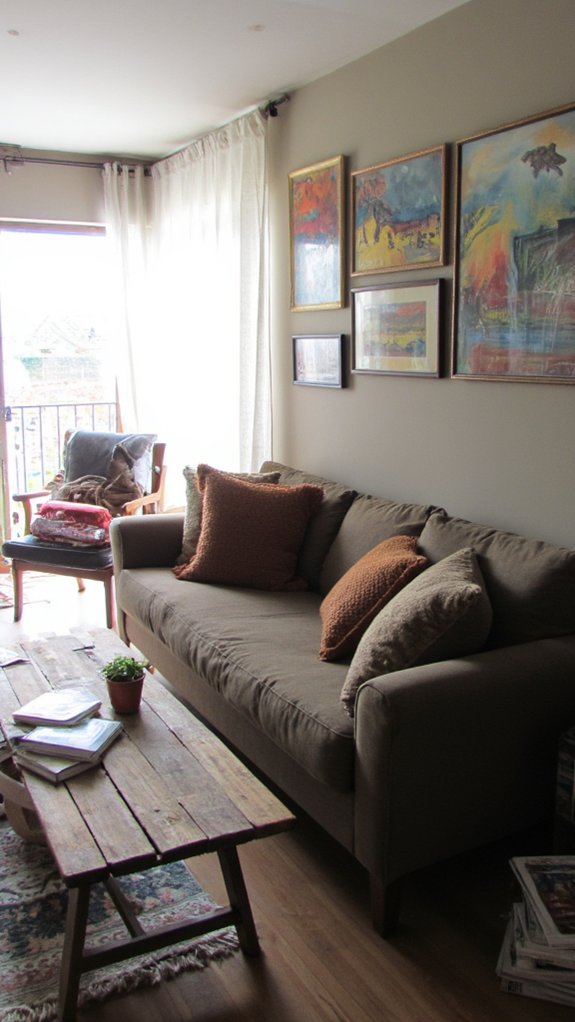 personalized sofa area artwork