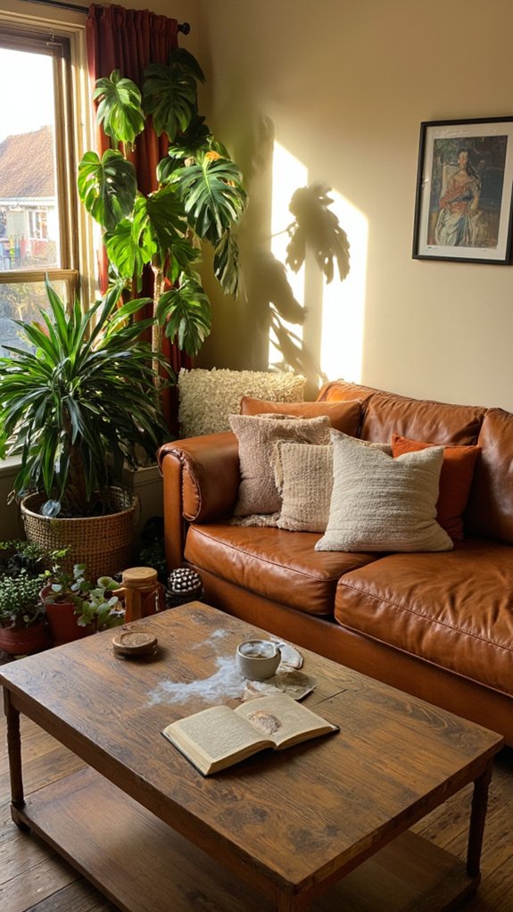 plants elevate warm interiors