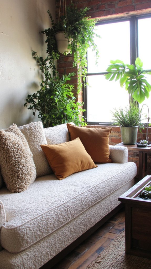 plants enhance cozy ambiance