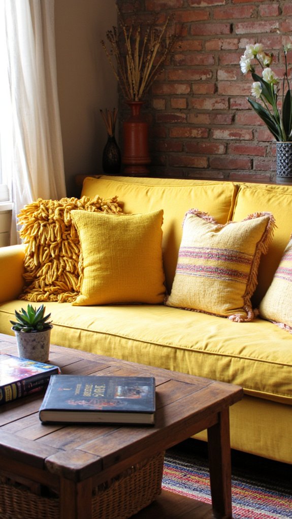 playful bohemian fringed pillows