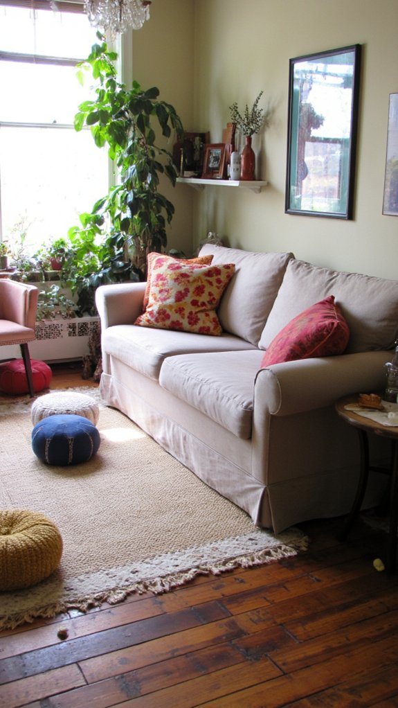 playful poufs for versatility