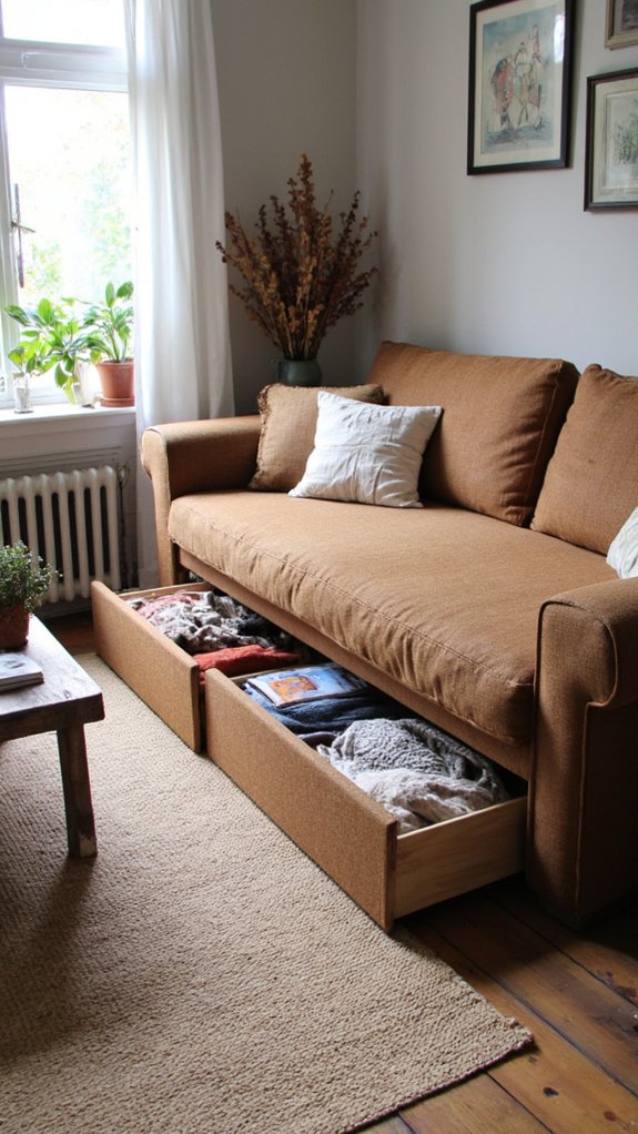 practical stylish sofa storage
