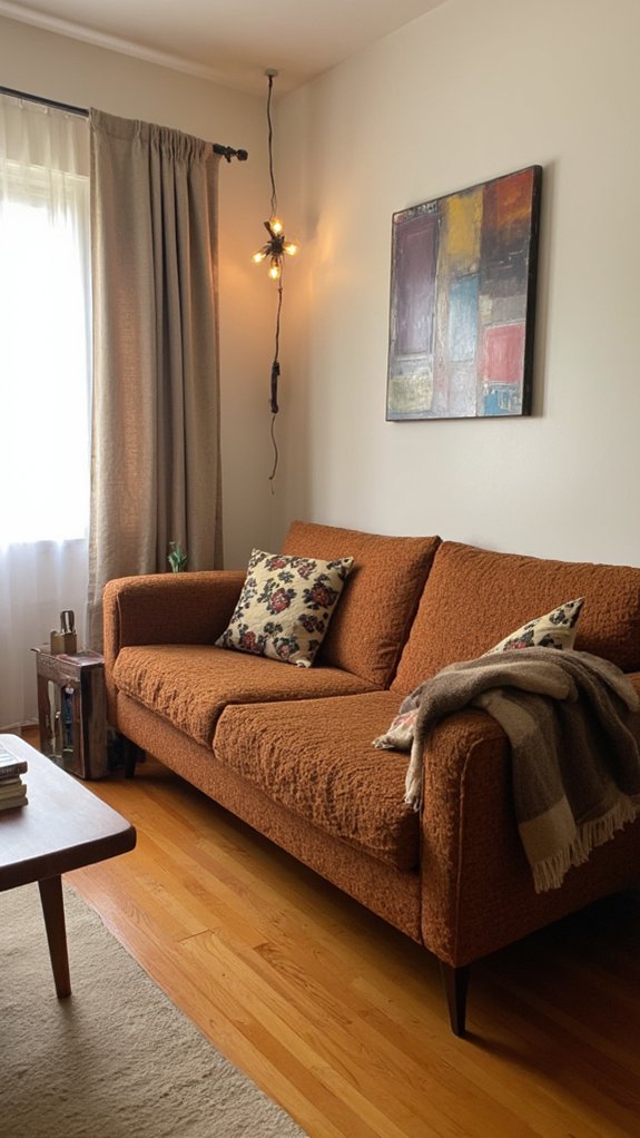 retro contemporary living room