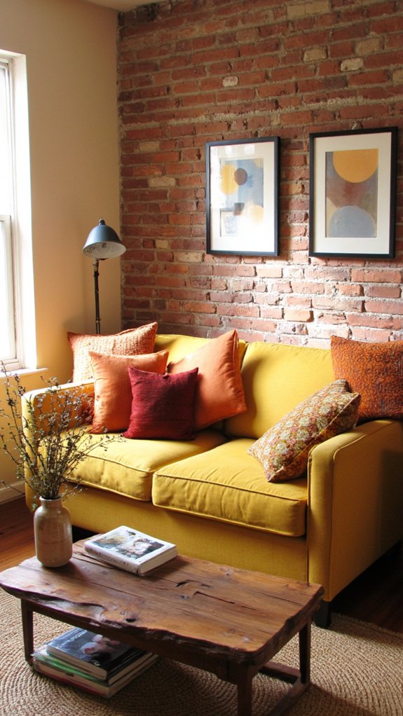 retro decor with mustard