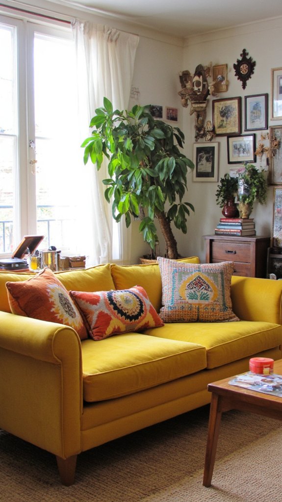 retro sectional design charm