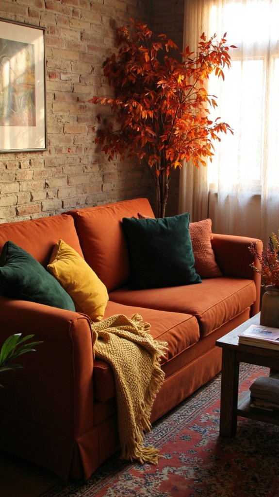 rich jewel toned accents enhance