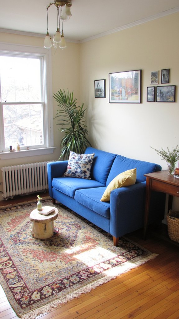 rug enhances room harmony