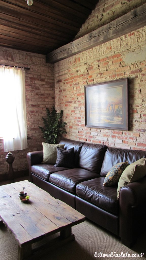 rustic charm complements leather