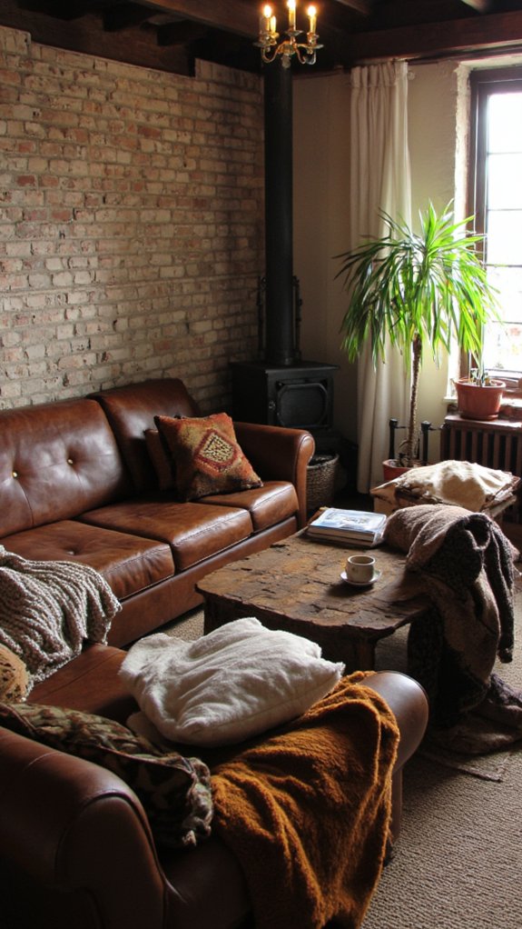 rustic vintage leather charm