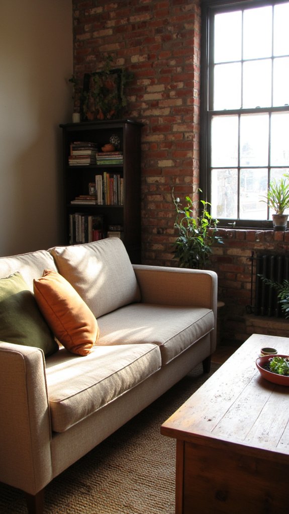 sandy taupe mid century elegance