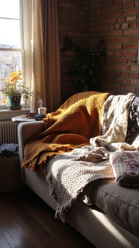 seasonal blanket color swaps