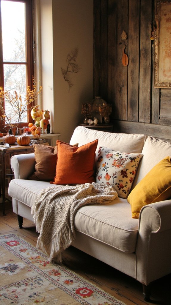 seasonal pillow decor changes