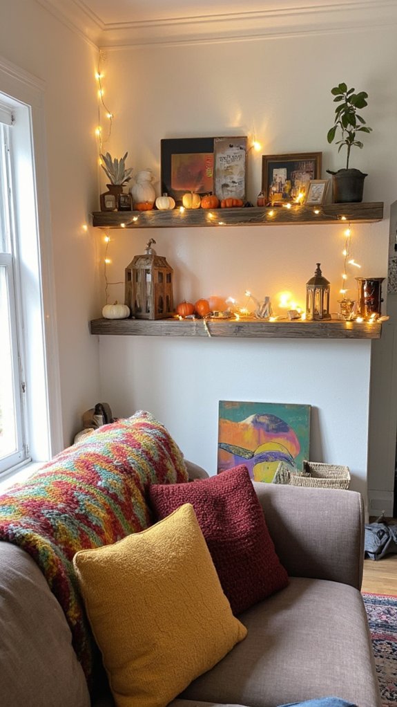 seasonal shelf decor excitement